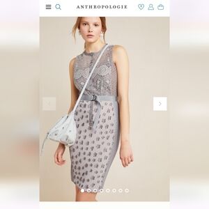 Anthropologie Byron Lars Lace Sheath Dress
